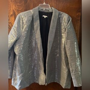 Maurices Sequin Plaid Blazer